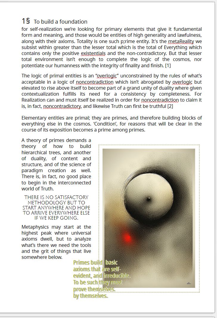 small square image in center of 9x12in page surrounded by text